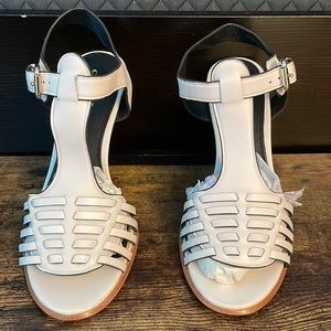 Coach heels in white